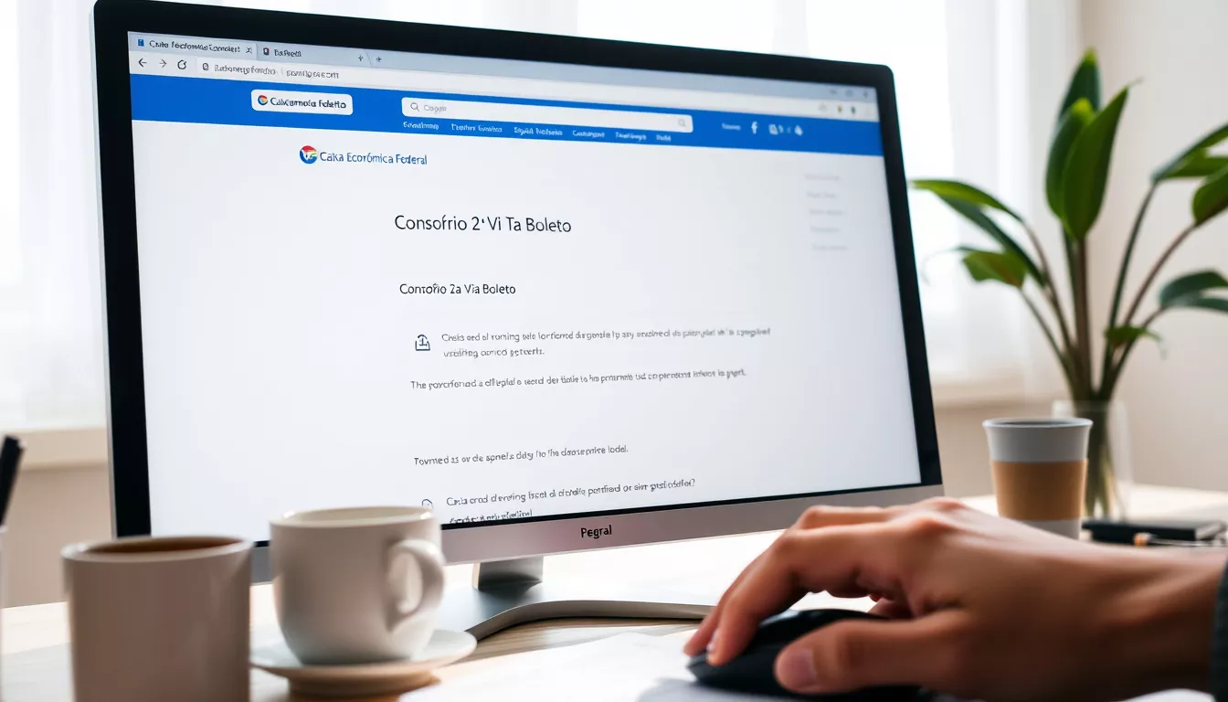 Caixa Econômica Federal Consórcio 2ª Via Boleto: Emita Online