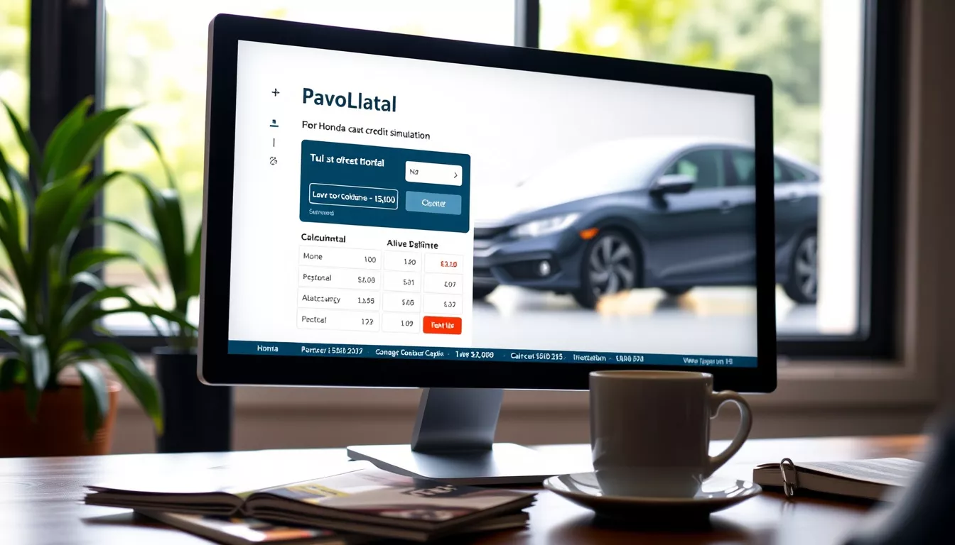 Carta Crédito Honda Simulação: Calcule Online Grátis