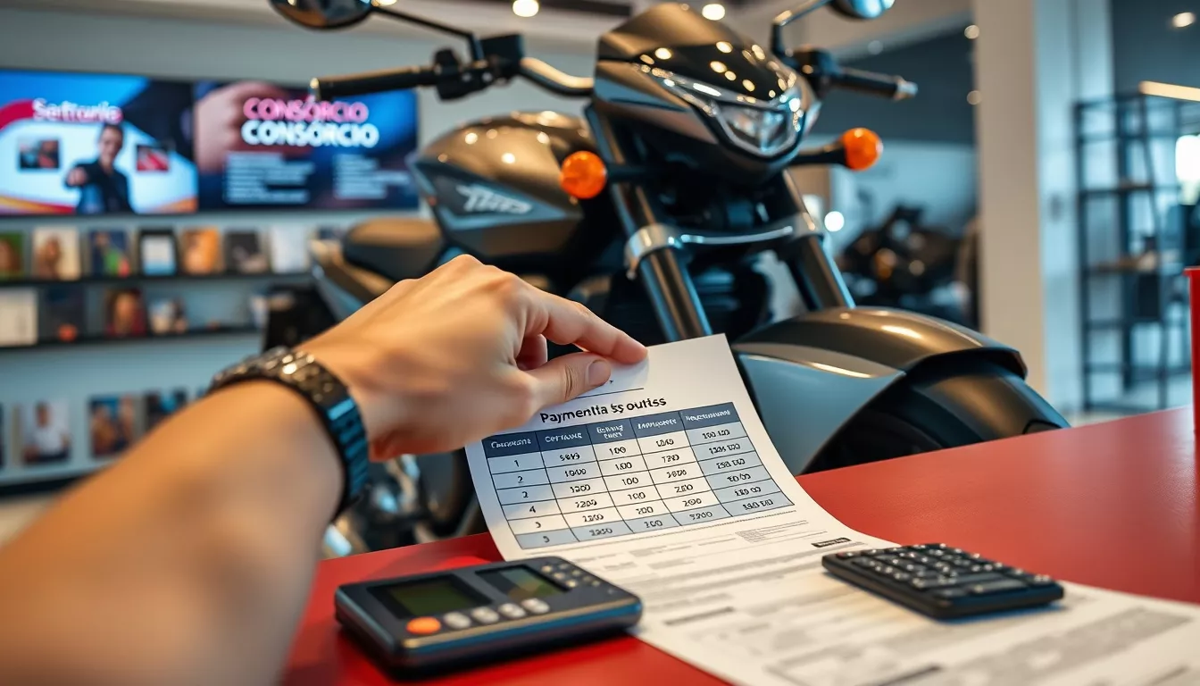 Como funciona um consórcio de moto em andamento?