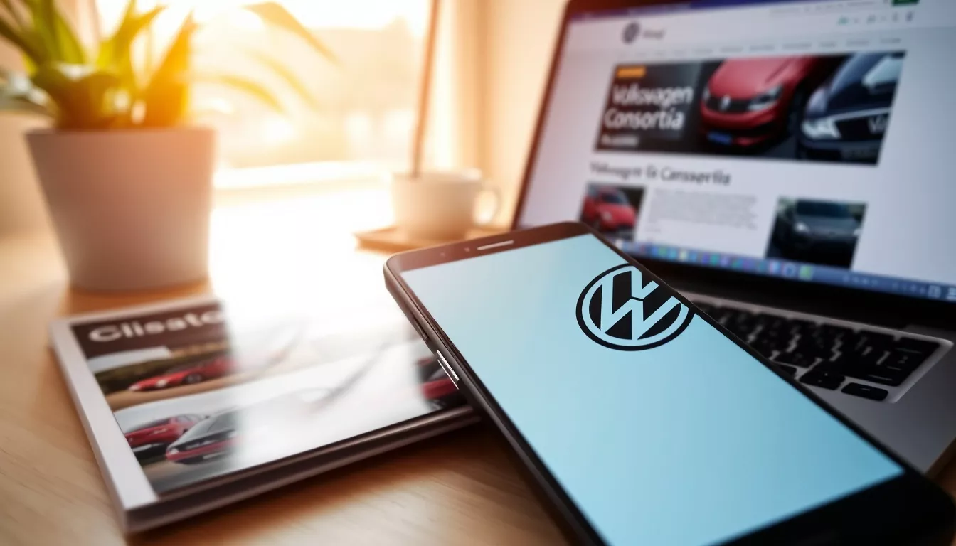 Como posso acessar o consórcio nacional da Volkswagen?