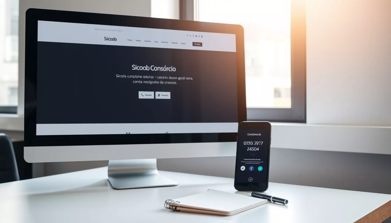 Como posso entrar em contato com o atendimento do Sicoob consórcio?