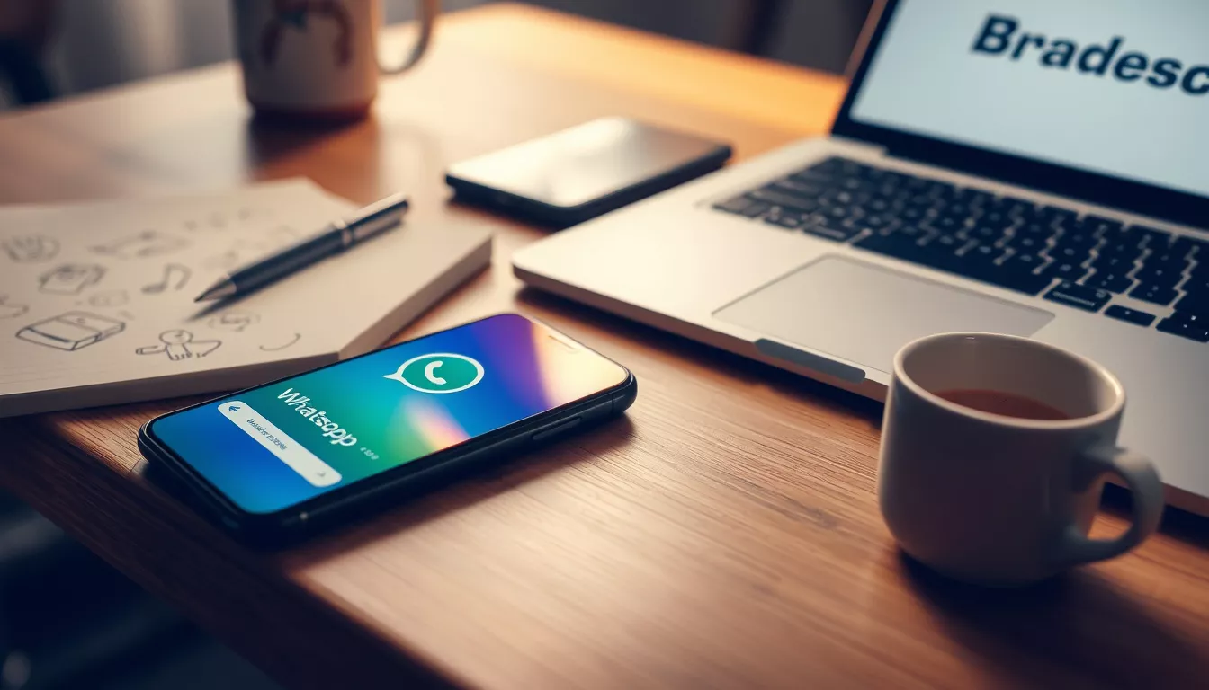 Como posso falar com um atendente do Bradesco pelo WhatsApp?