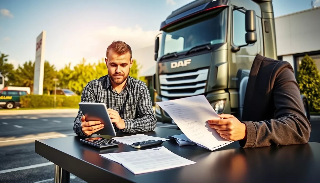 Como posso financiar um caminhão DAF?