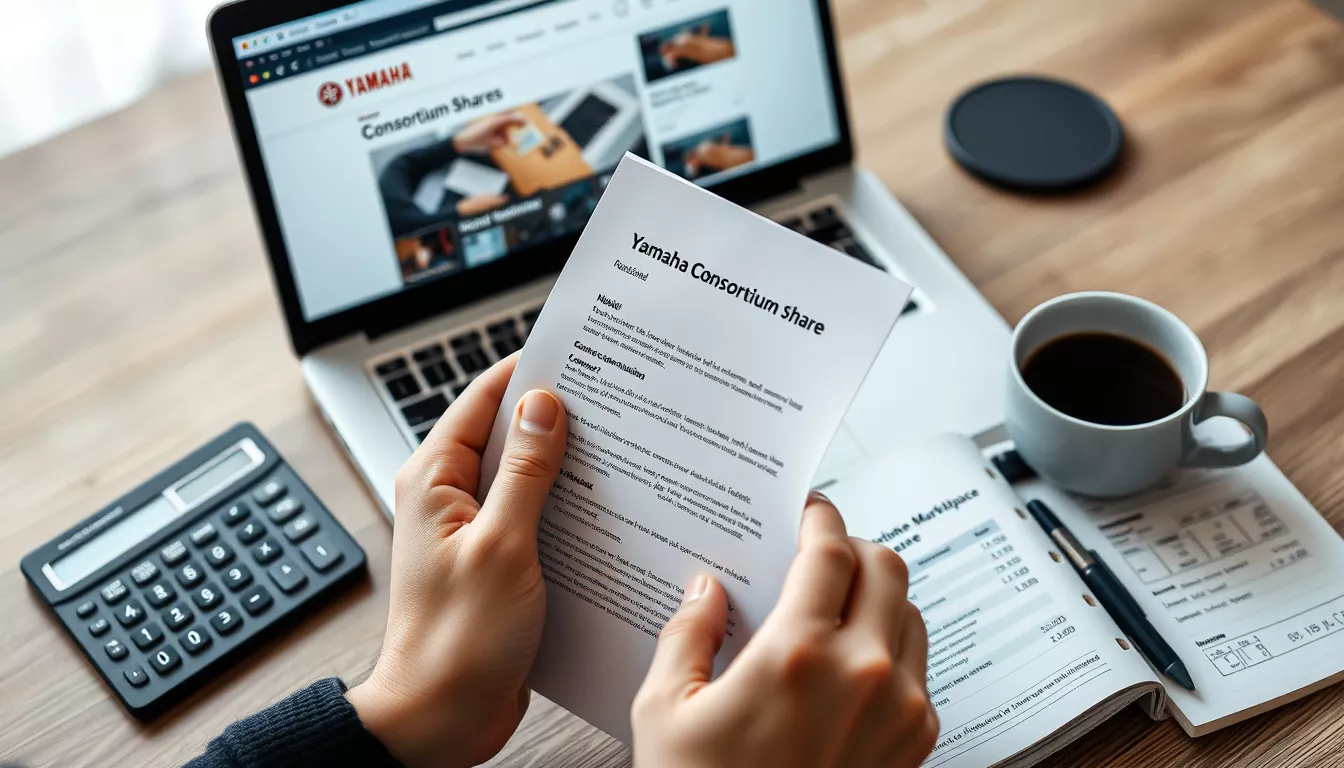 Como posso vender minha cota do consórcio Yamaha?