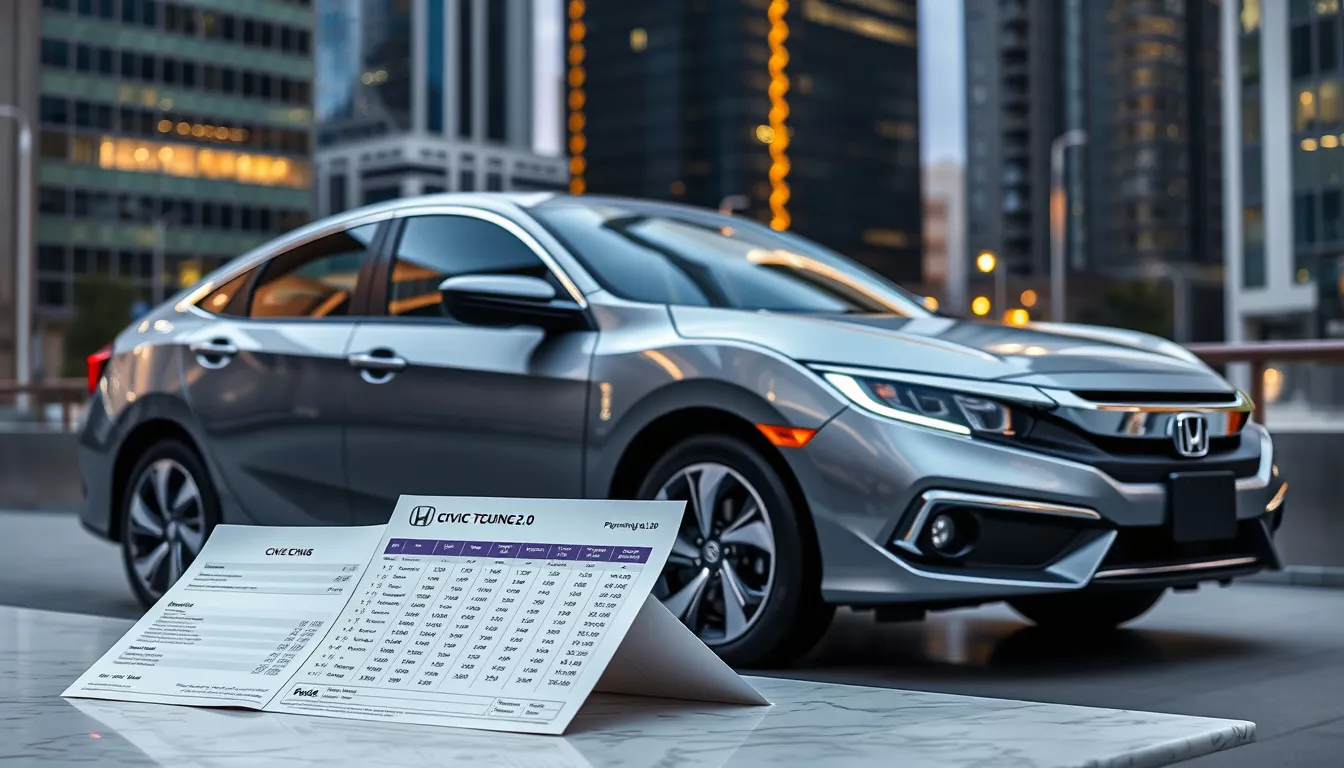 Consórcio Honda Civic Sedan Touring 2.0 2026: Tabela de Parcelas e Preços