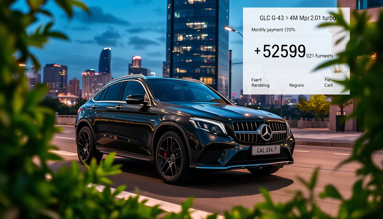 Consórcio Mercedes-Benz GLC-43 AMG 4M Coupe 2.0 Turbo 2026: Descubra o Valor da Parcela Mensal