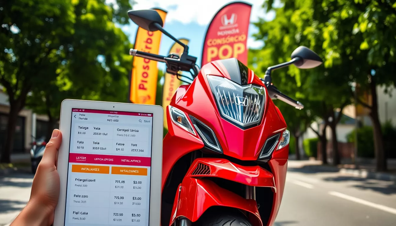 Consórcio Pop 100 Honda: Parcelas e Simulação