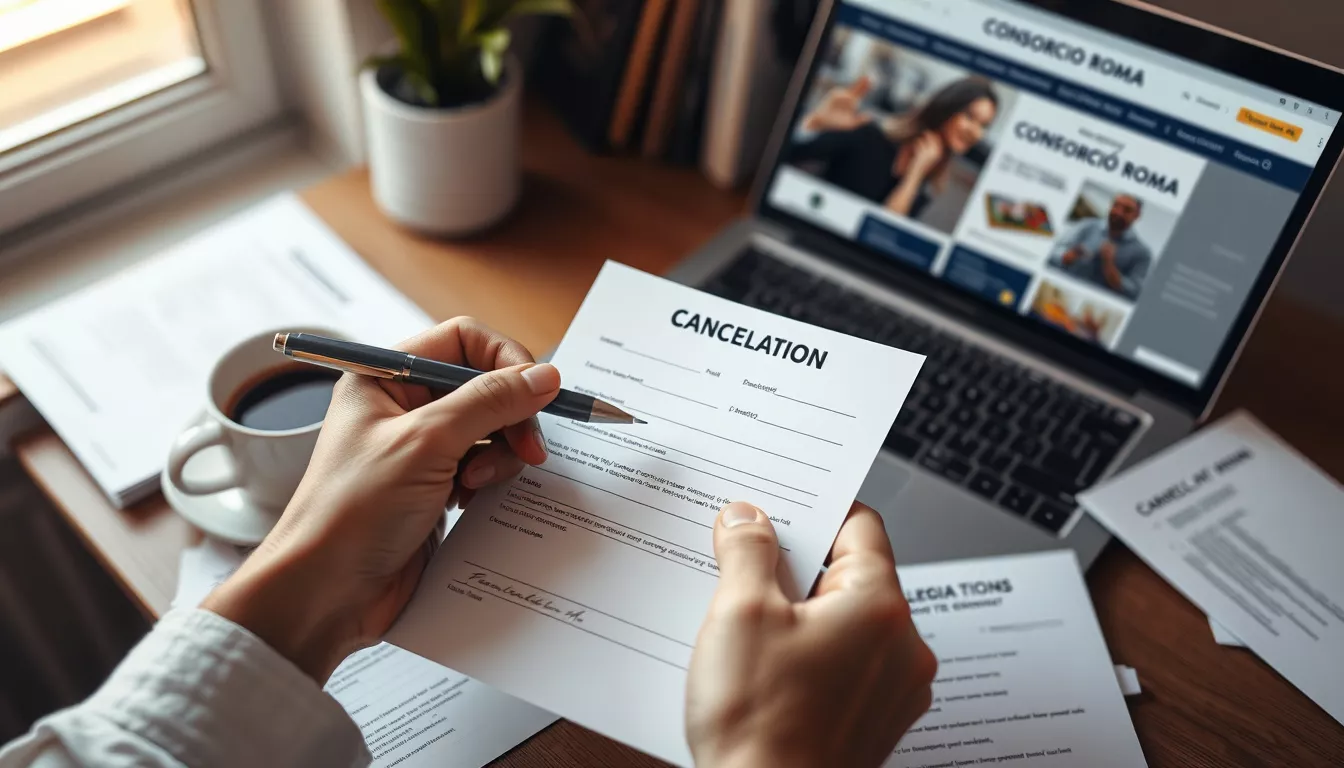 Consórcio Roma: Regras de Cancelamento