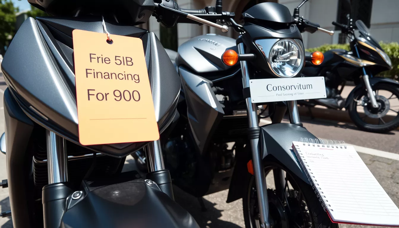 Financiamento ou Consórcio de Moto: Comparativo
