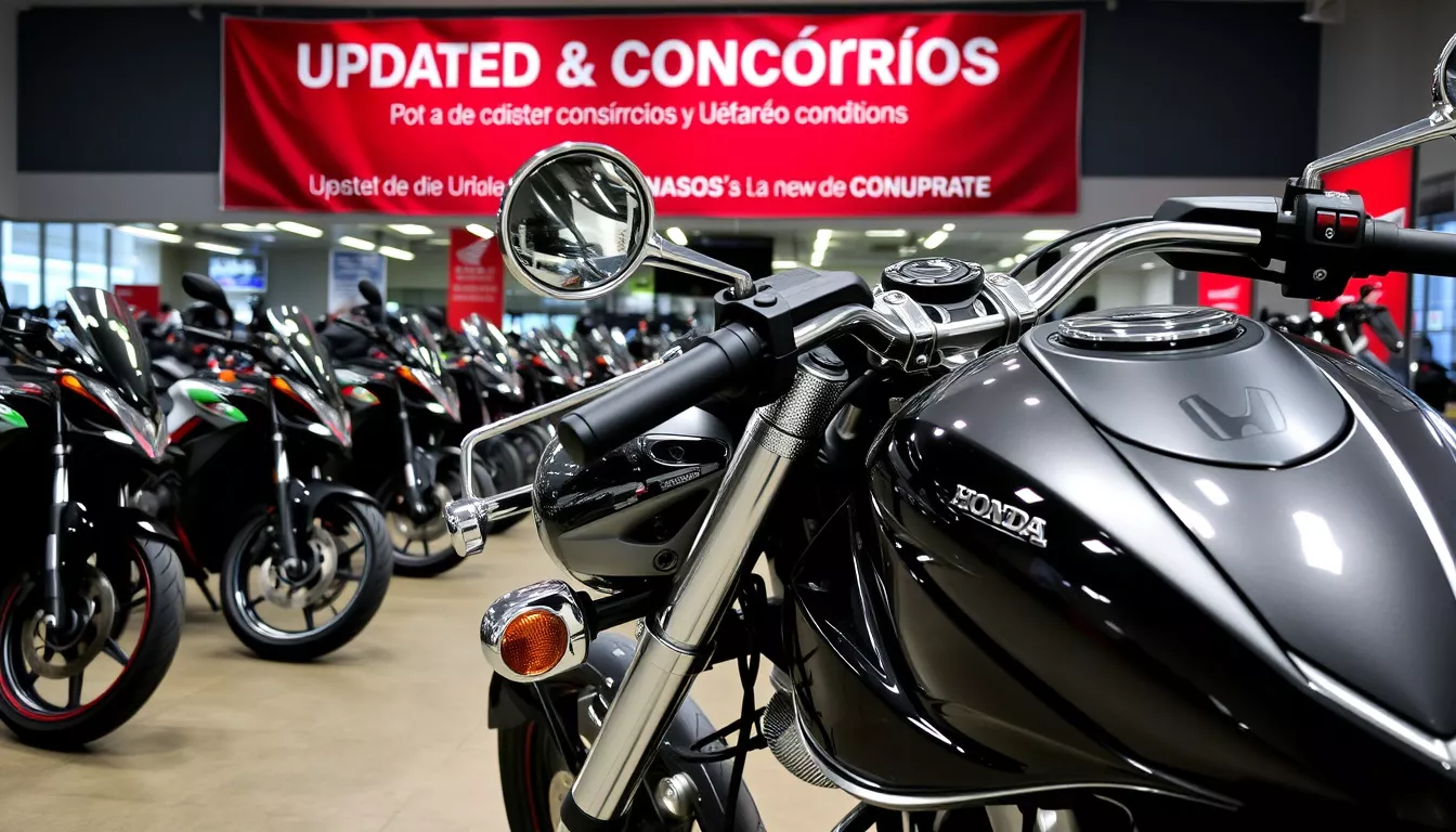 Honda Motos em Consórcio 2025: Condições Atualizadas