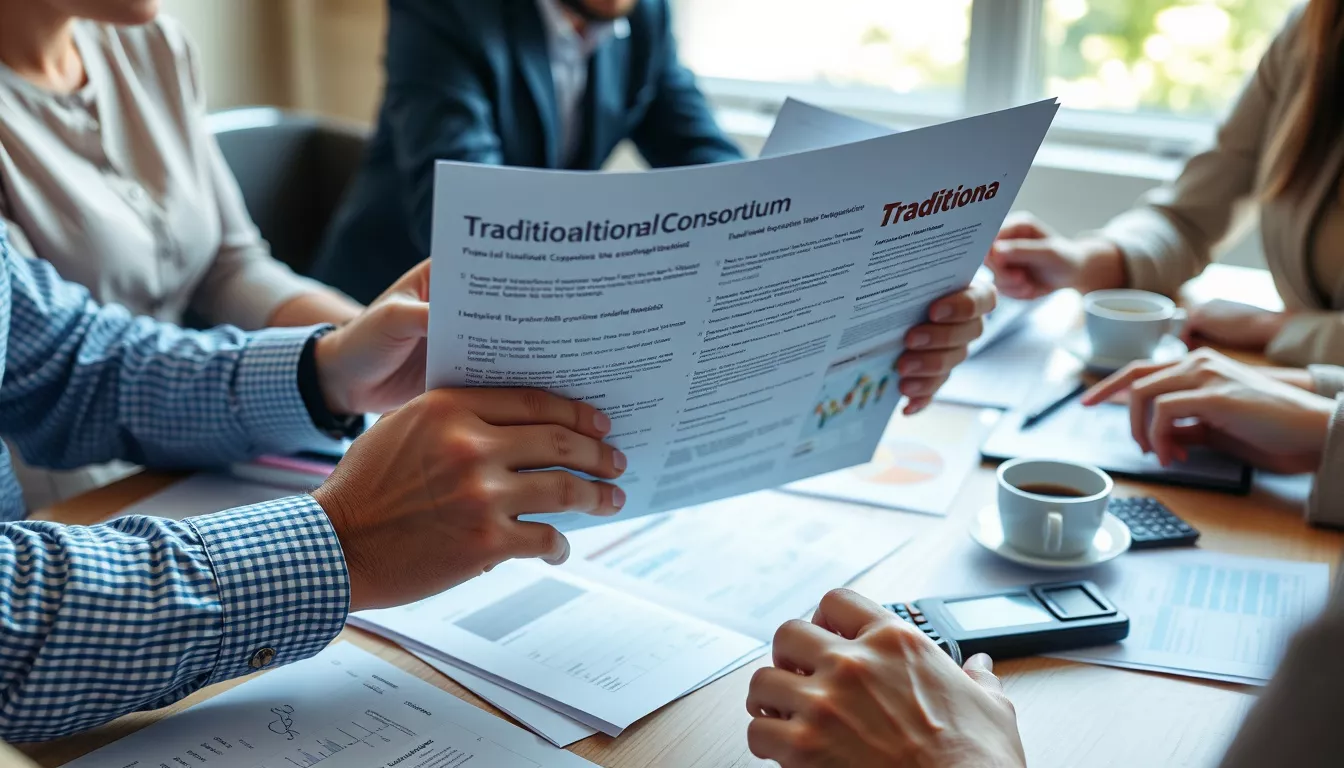 O que é um consórcio tradicional?
