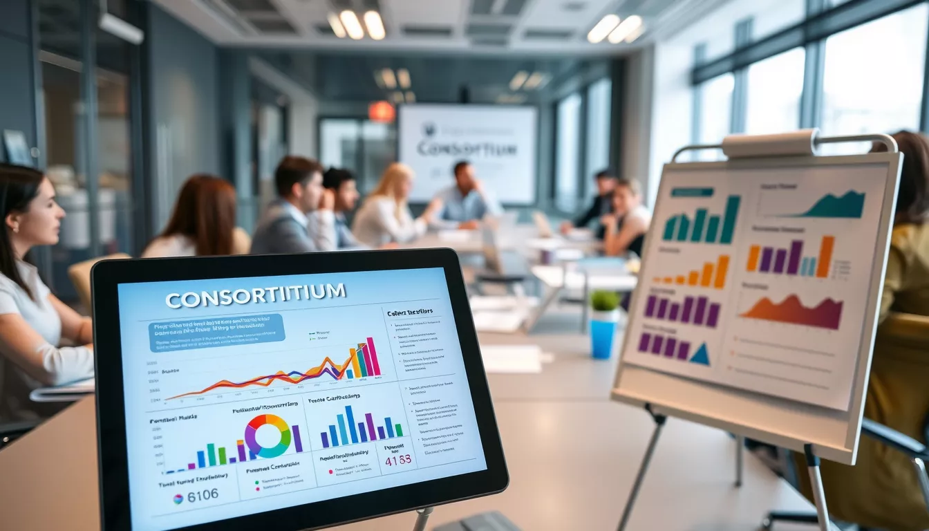 O que significa "consórcios em andamento"?