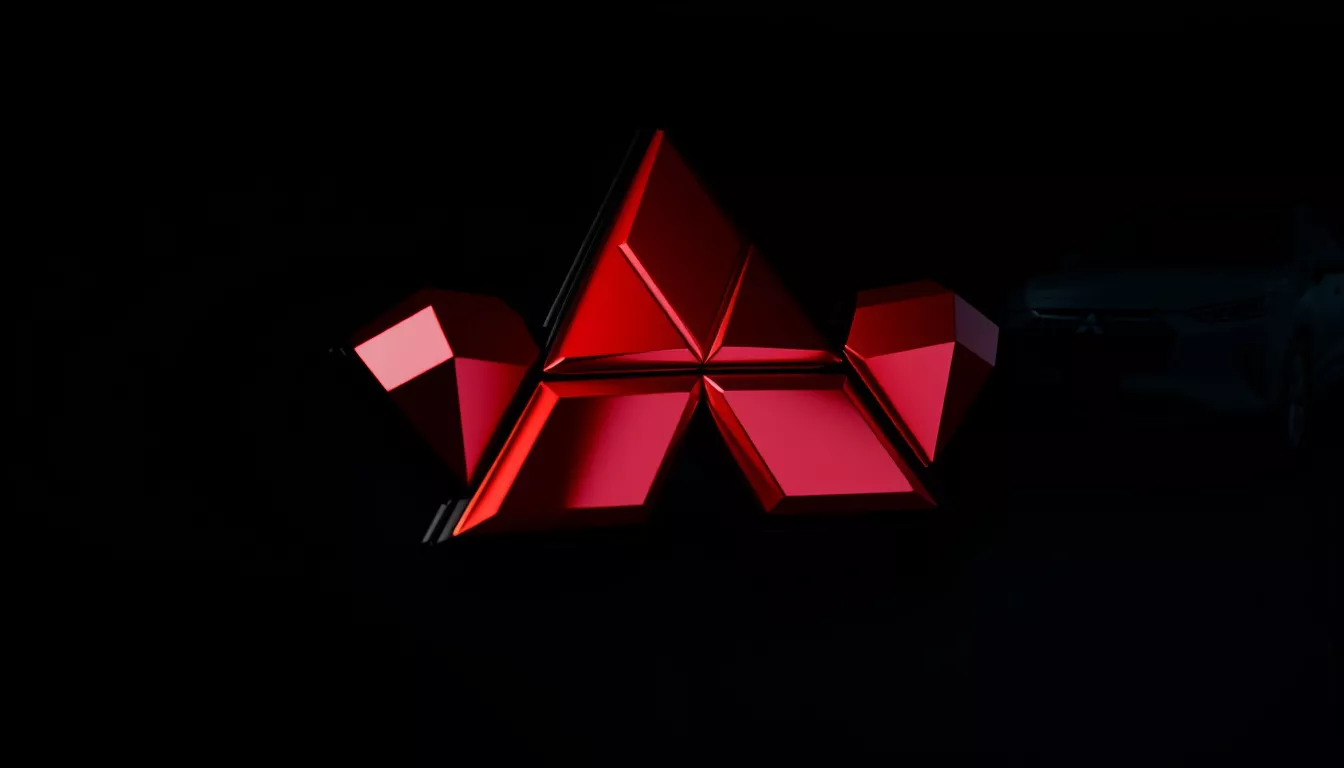 O que significam os três diamantes no logotipo da Mitsubishi?