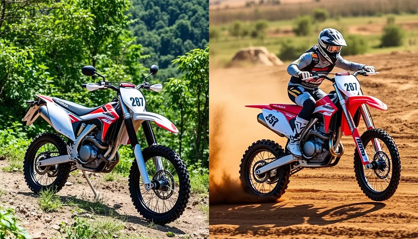 Qual a diferença da CRF 250F para 250R?