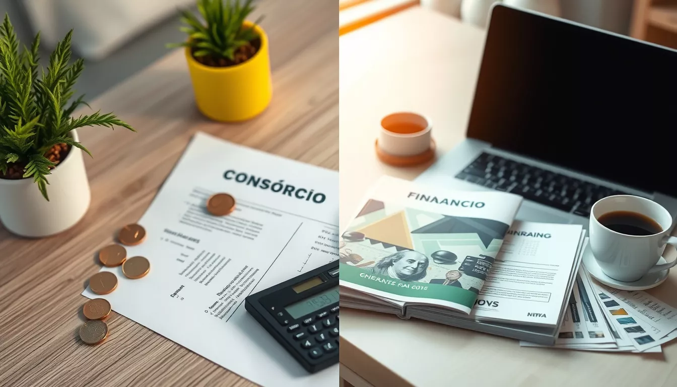 Qual a diferença entre consórcio e financiamento?
