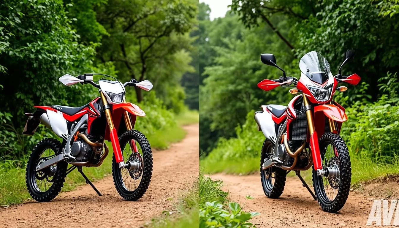 Qual a diferença entre CRF 250F e 250R?