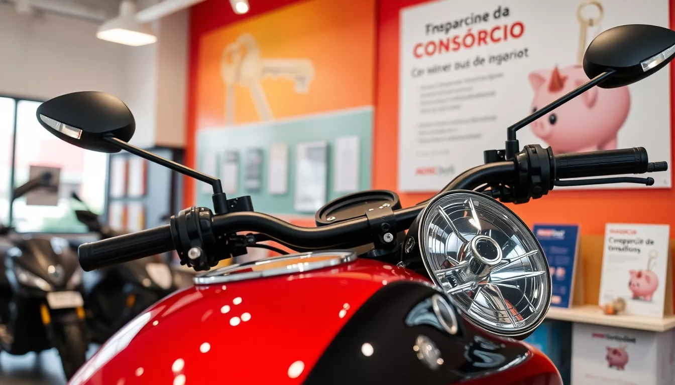 Qual a diferença entre financiar uma moto e fazer um consórcio?