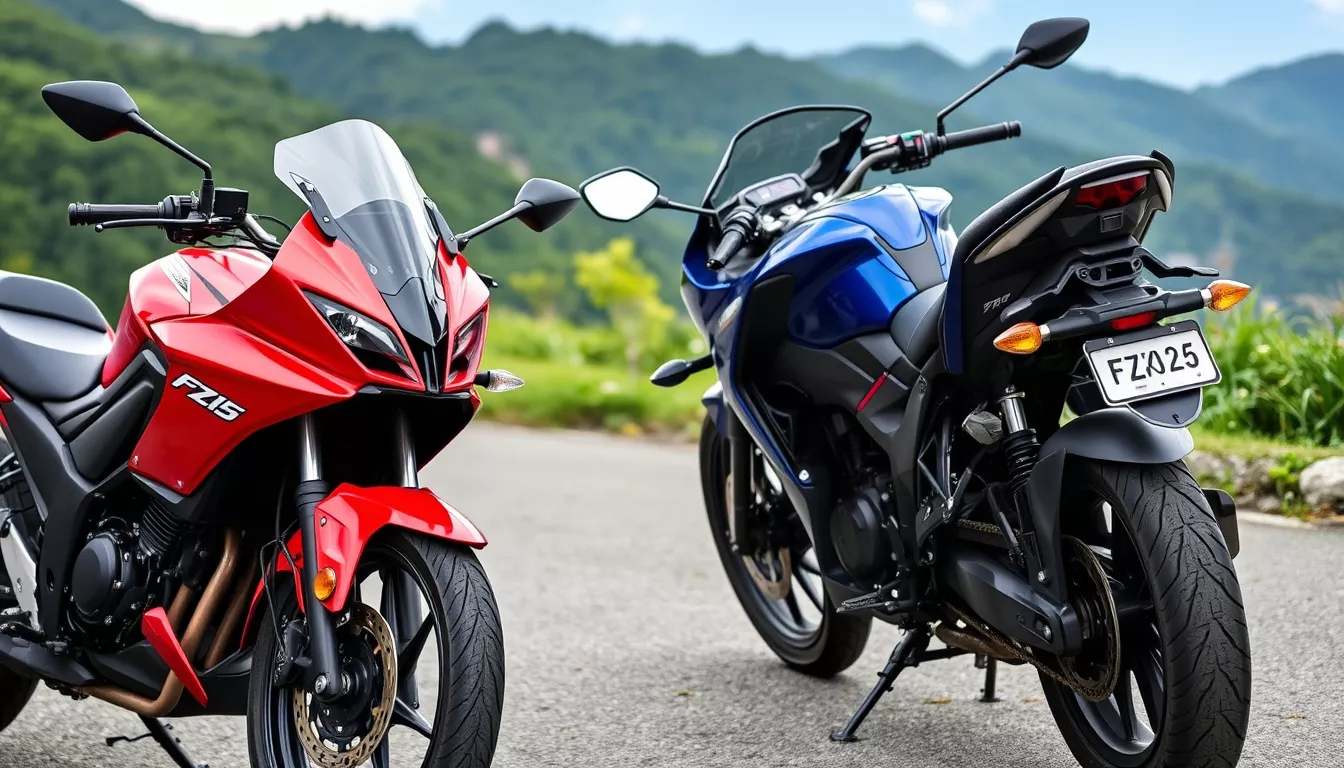 Qual a diferença entre fz15 e FZ25?