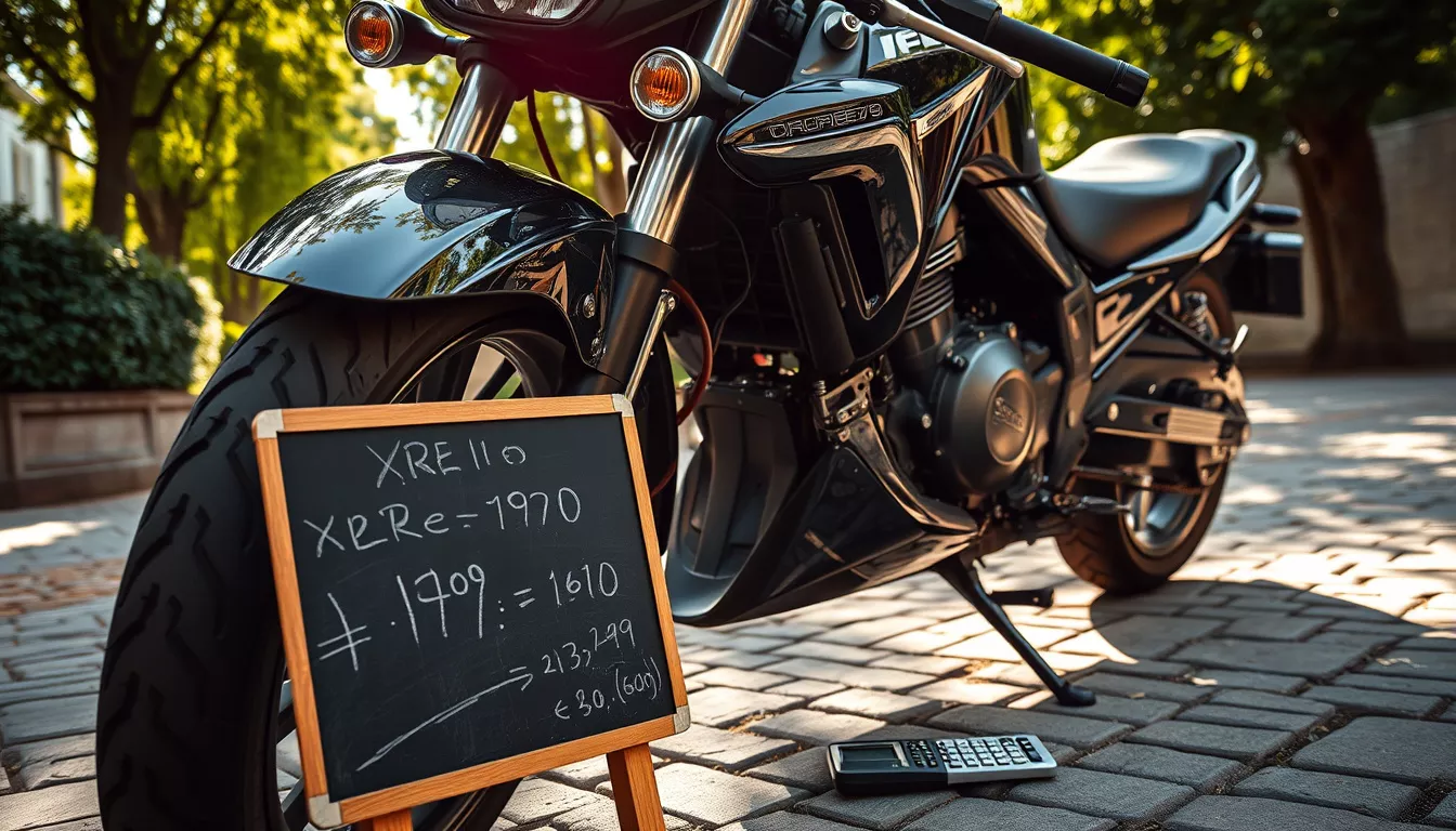 Qual a entrada mínima para financiar uma XRE 190?