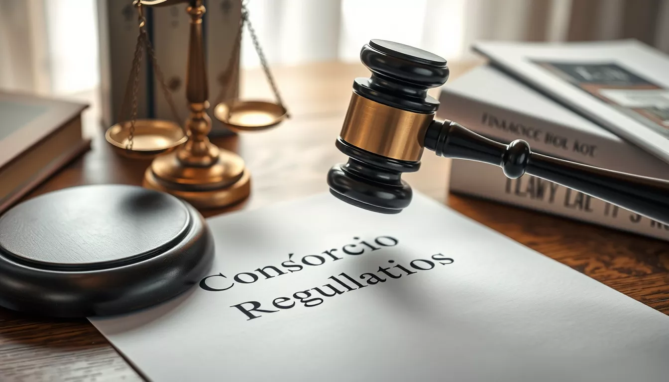 Qual a lei que regulamenta o consórcio?