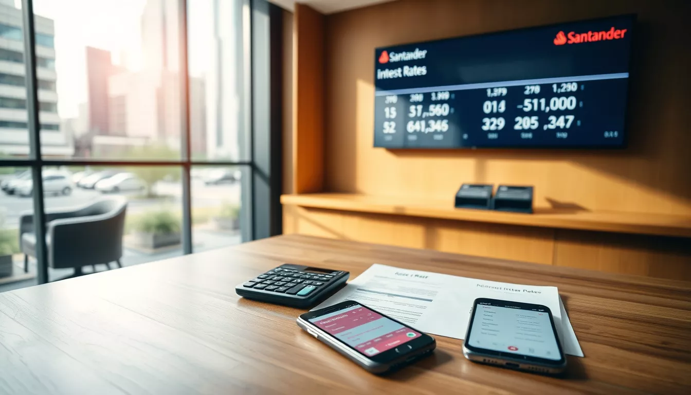 Qual a taxa de juros do Santander hoje?