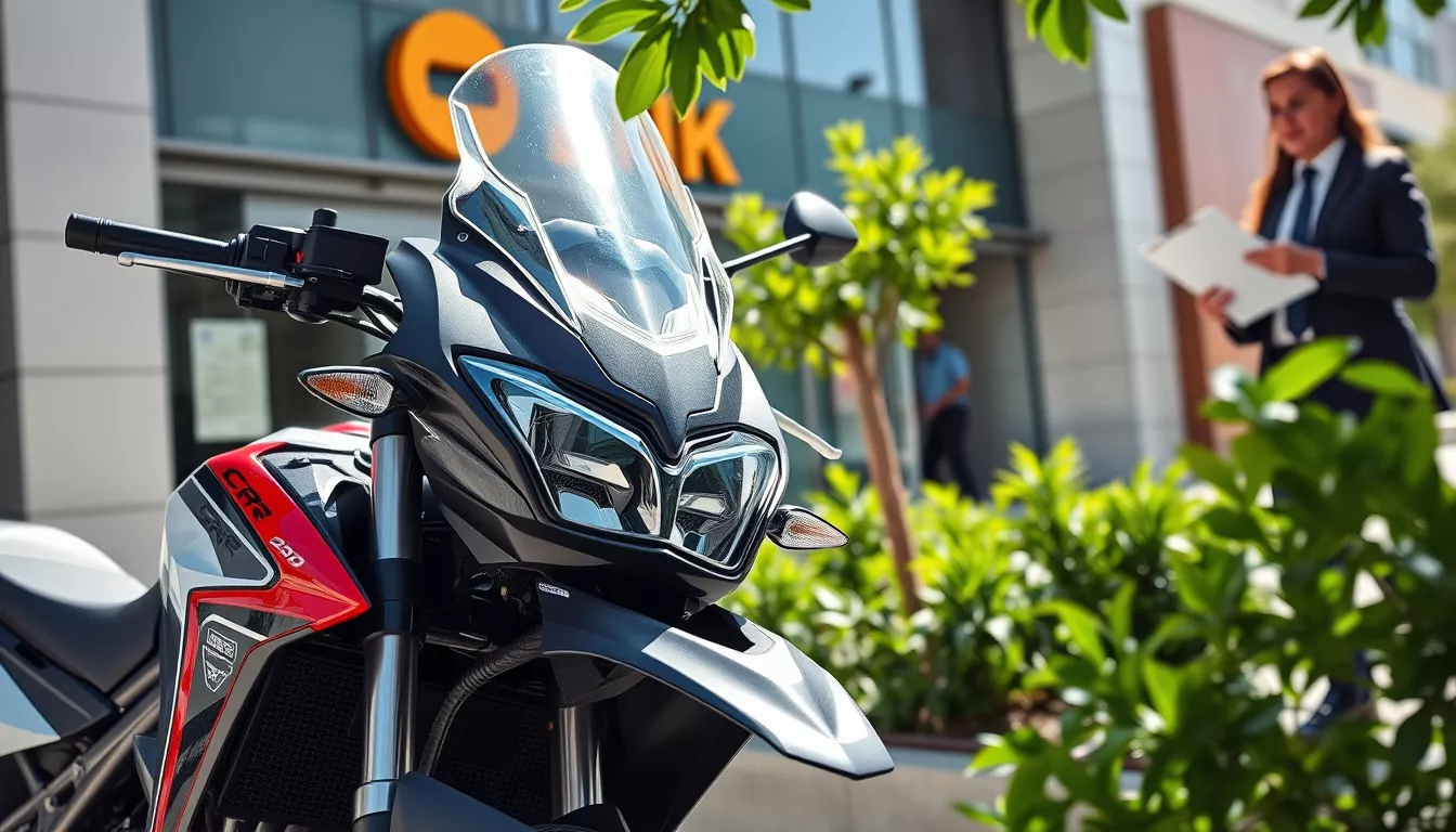 Qual banco financia o CRF 250?