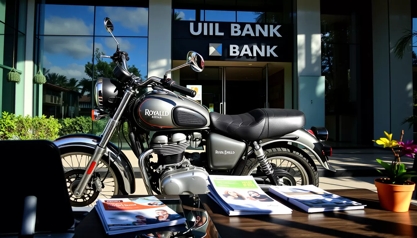Qual banco financia Royal Enfield?