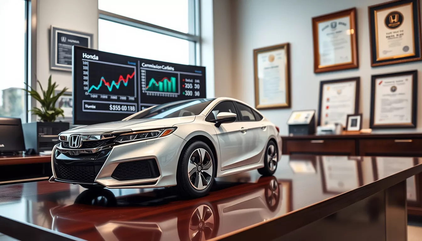 Qual é a comissão de um Vendedor Honda?