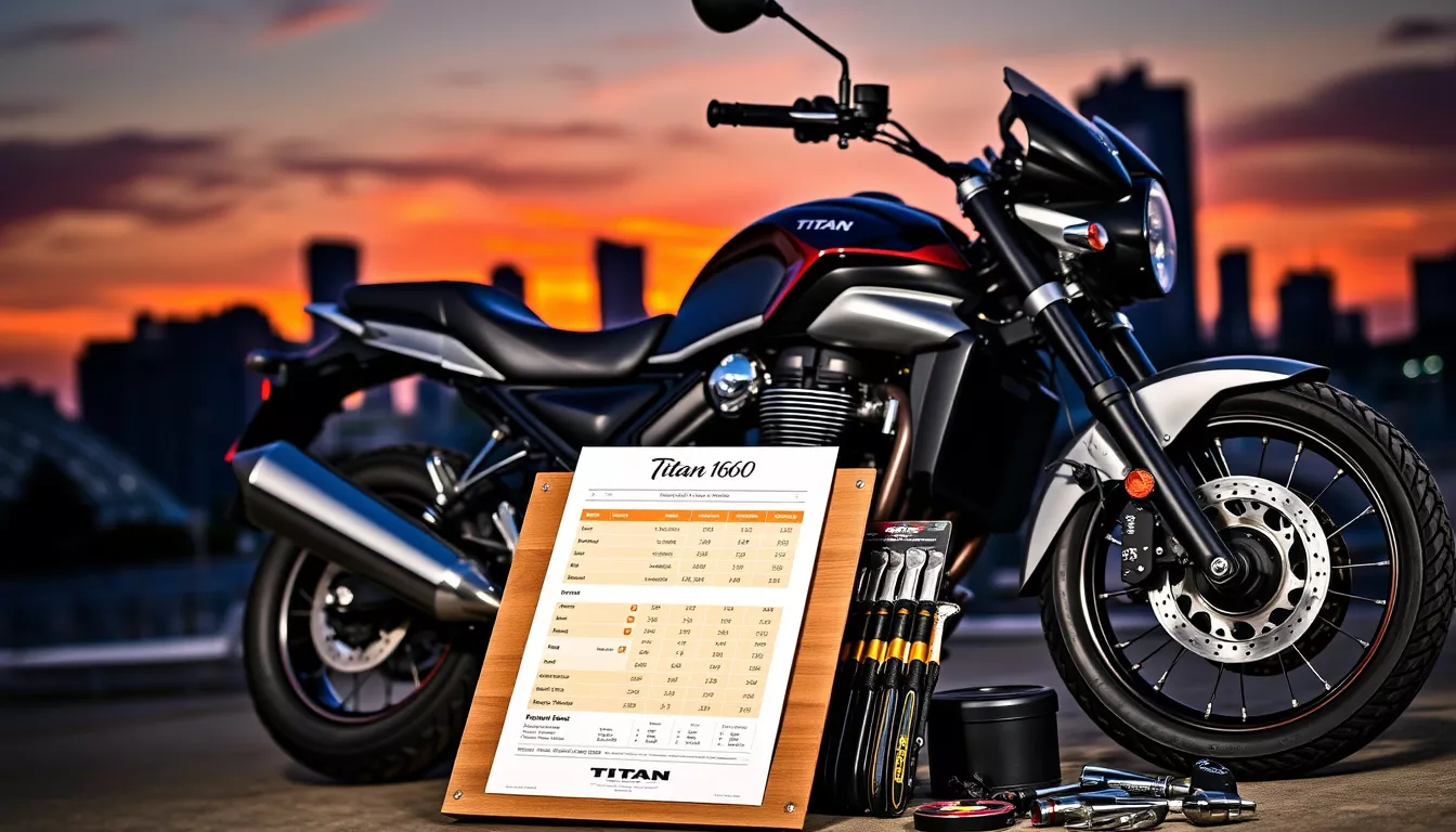 Qual é a tabela de preços da Titan 160 2025?