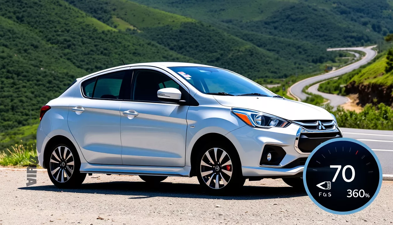 Qual é o carro mais econômico da Mitsubishi?