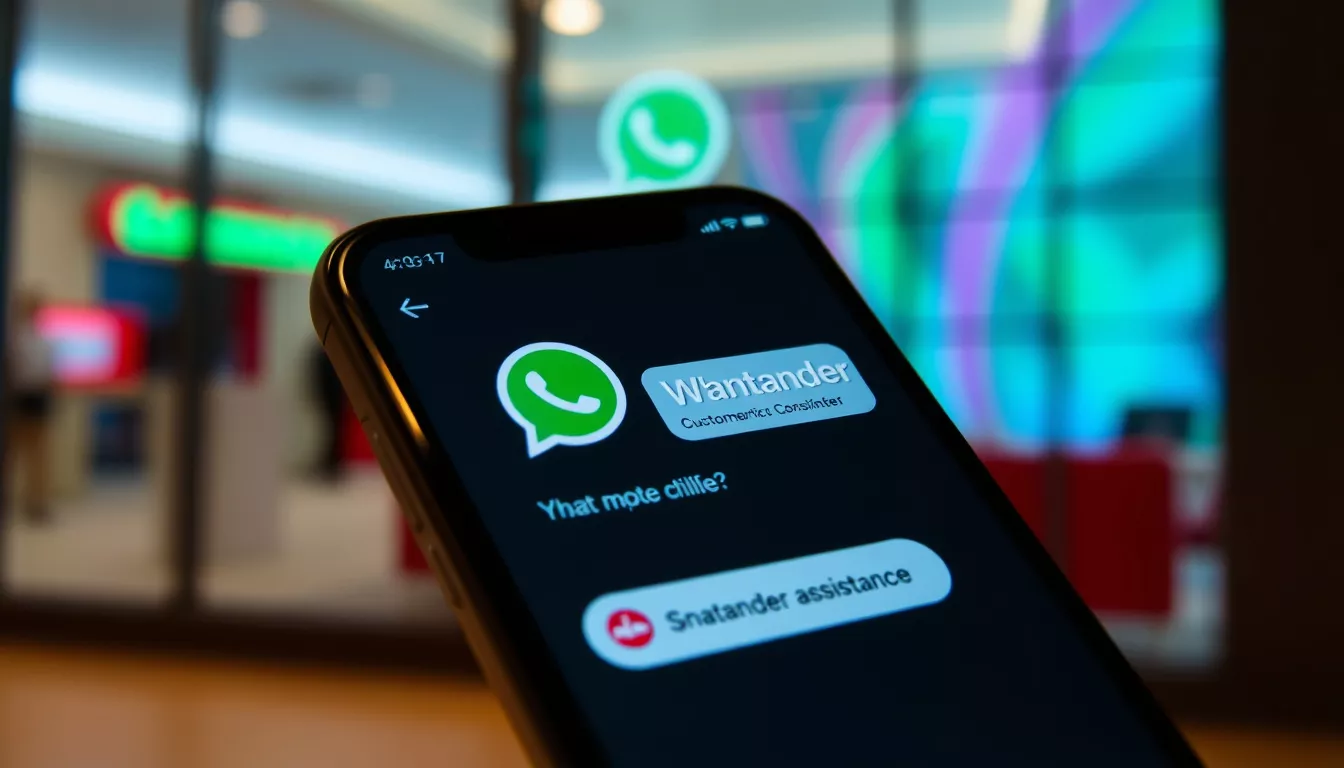 Qual é o número de WhatsApp do Santander?