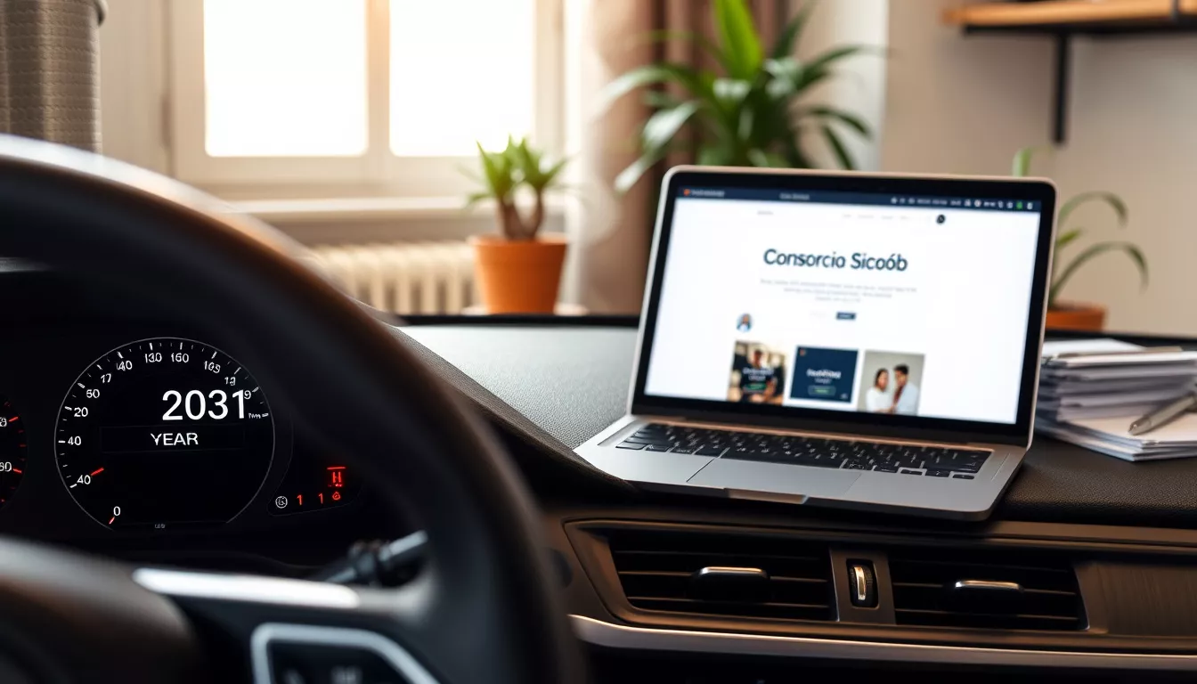 Qual o ano do carro para o consórcio Sicoob?