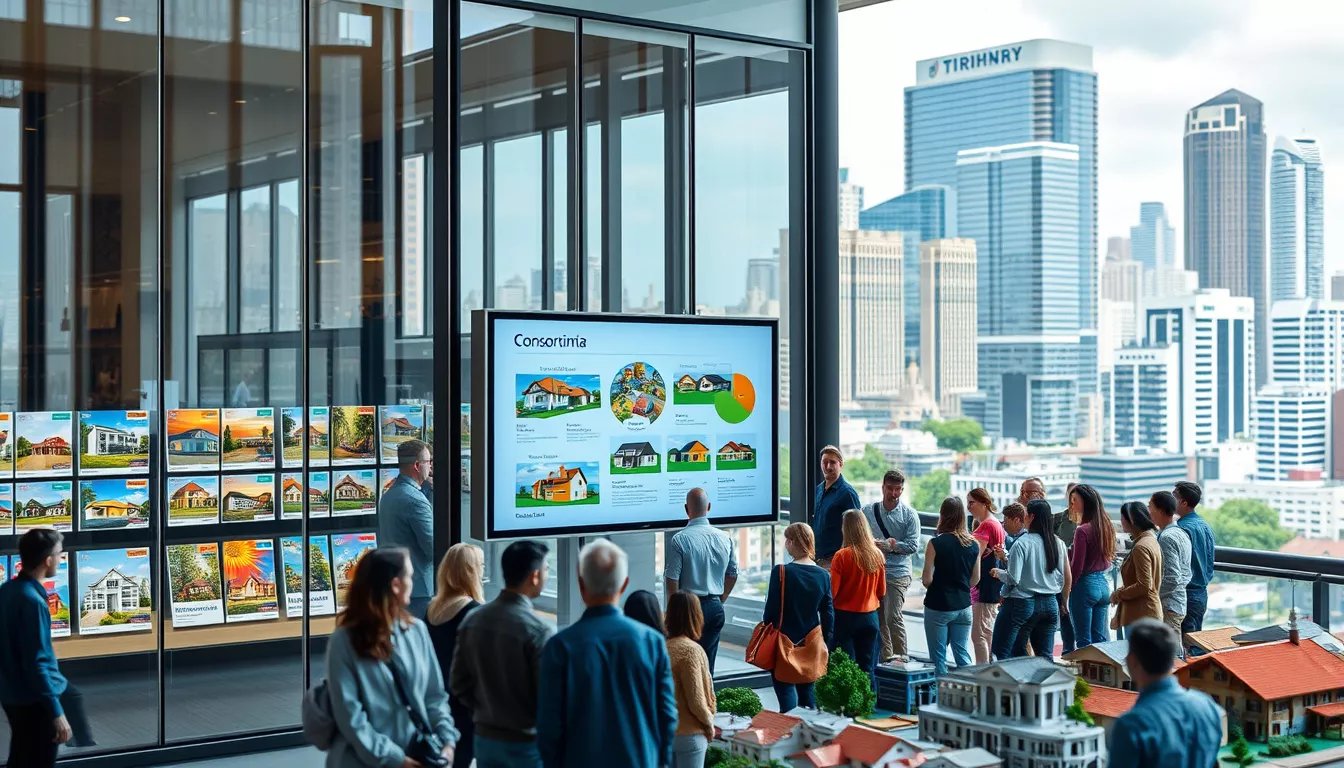 Qual o consórcio que mais contempla imóveis?