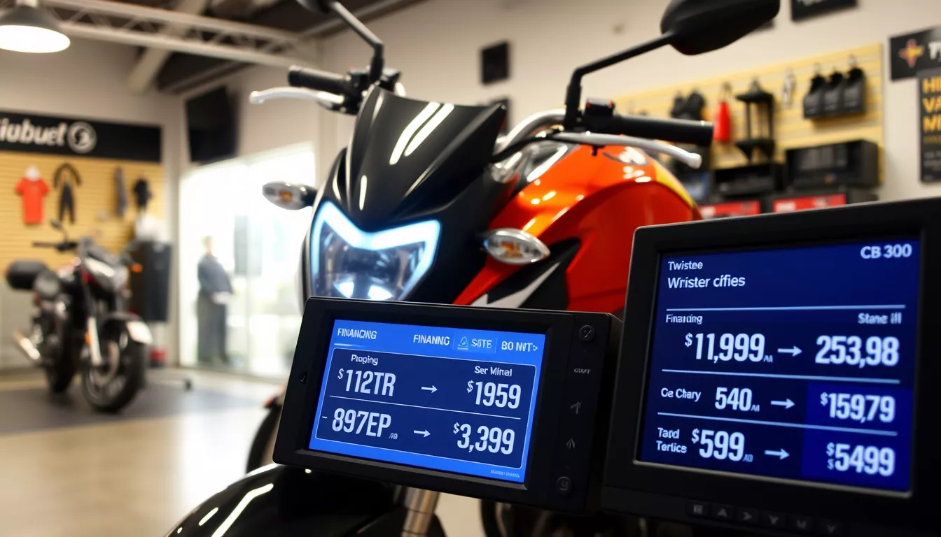 Qual o preço da parcela da CB 300F Twister 2025?