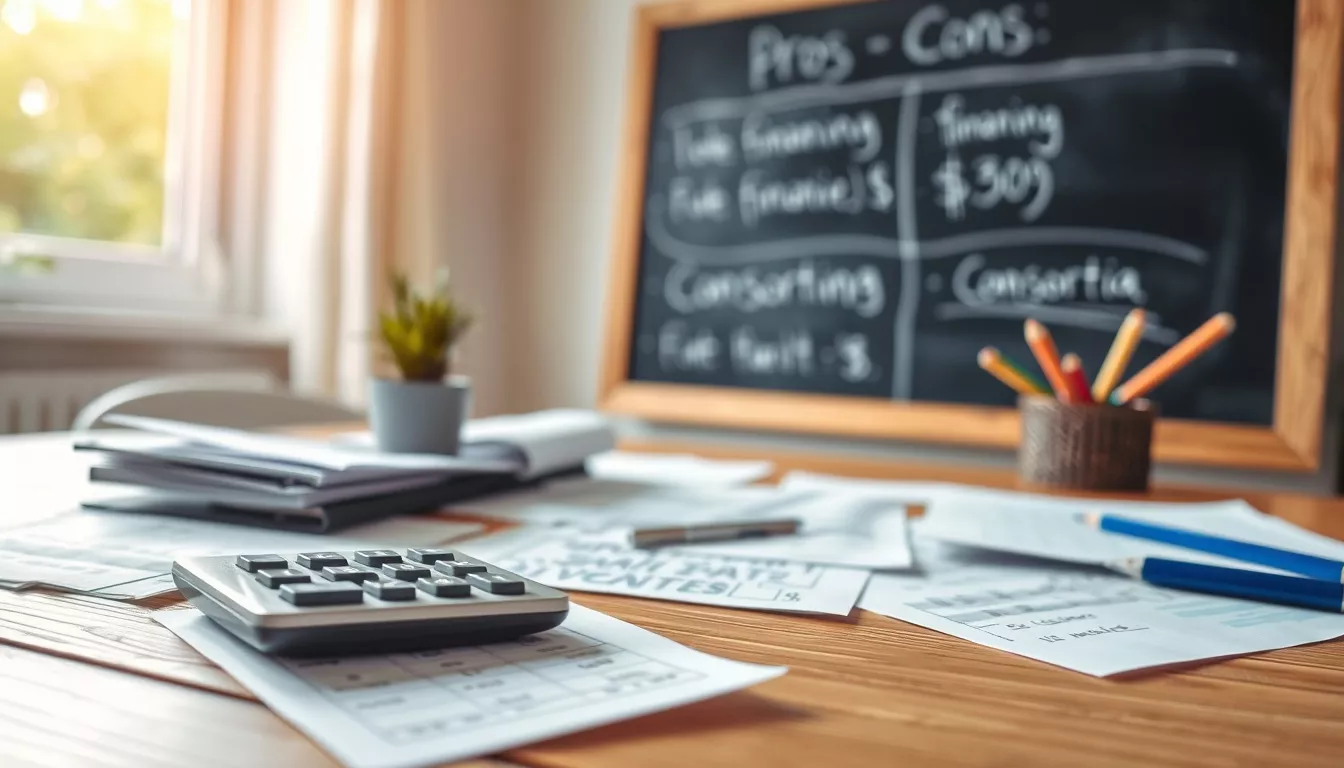 Qual o vale mais a pena, financiamento ou consórcio?