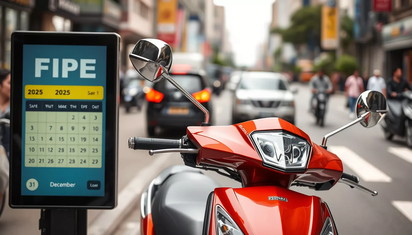 Qual o valor da Honda POP 110i 2021 na Tabela FIPE de Dezembro de 2025?