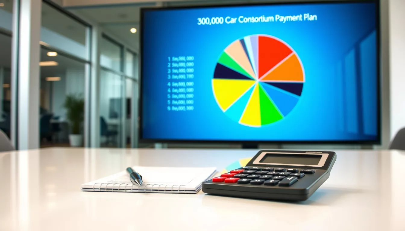 Qual o valor da parcela de um consórcio de 300 mil carros?