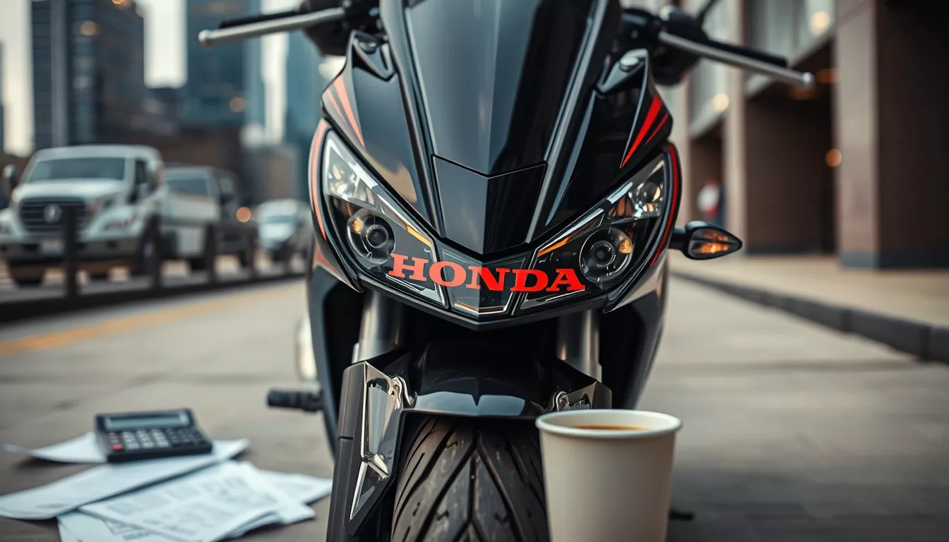 Qual o valor de um financiamento de uma moto Honda?