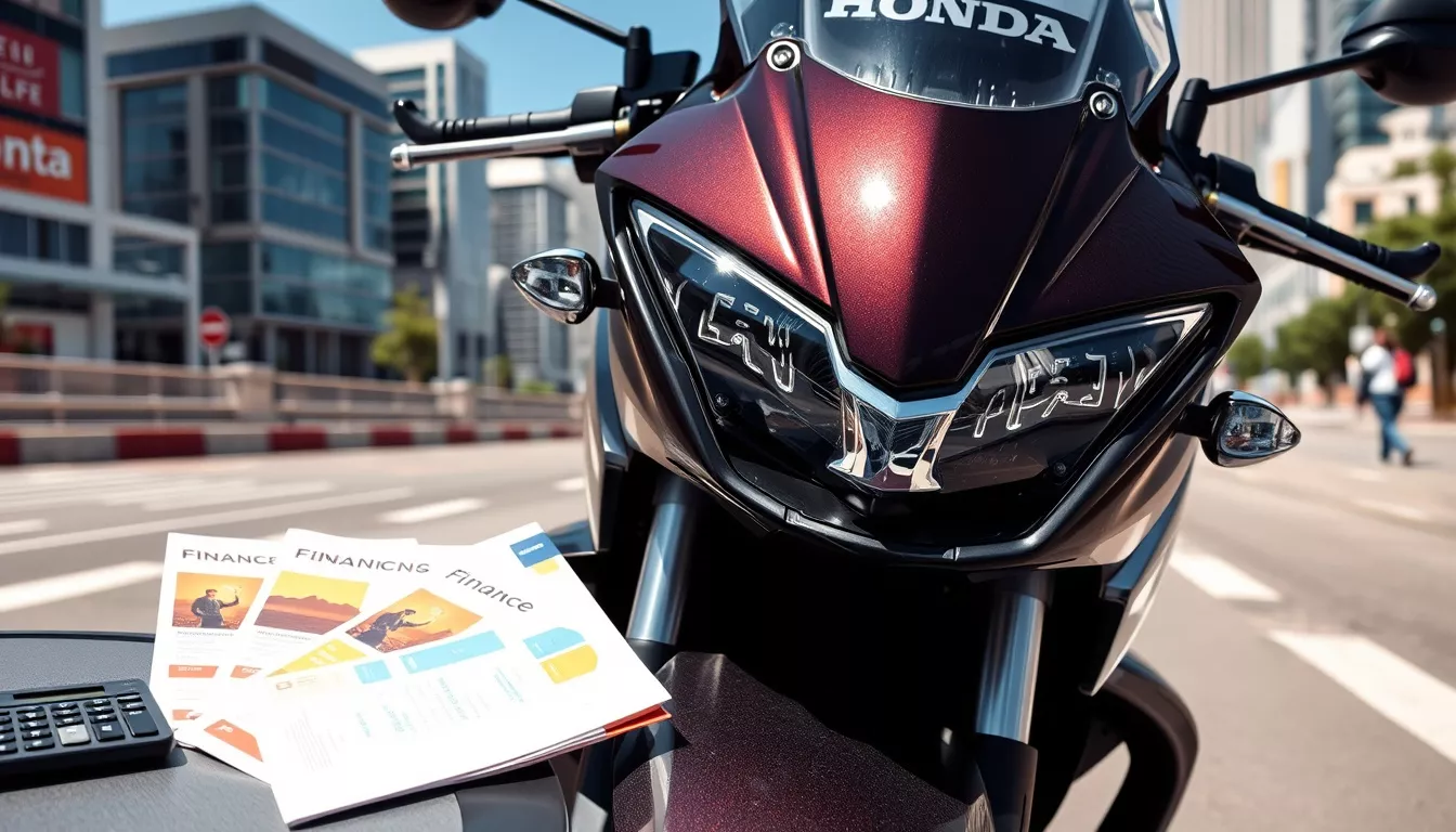 Qual o valor mínimo de entrada para financiar uma moto Honda?
