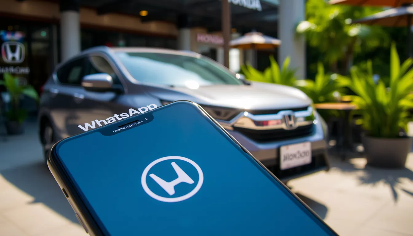 Qual o WhatsApp do consórcio Honda?