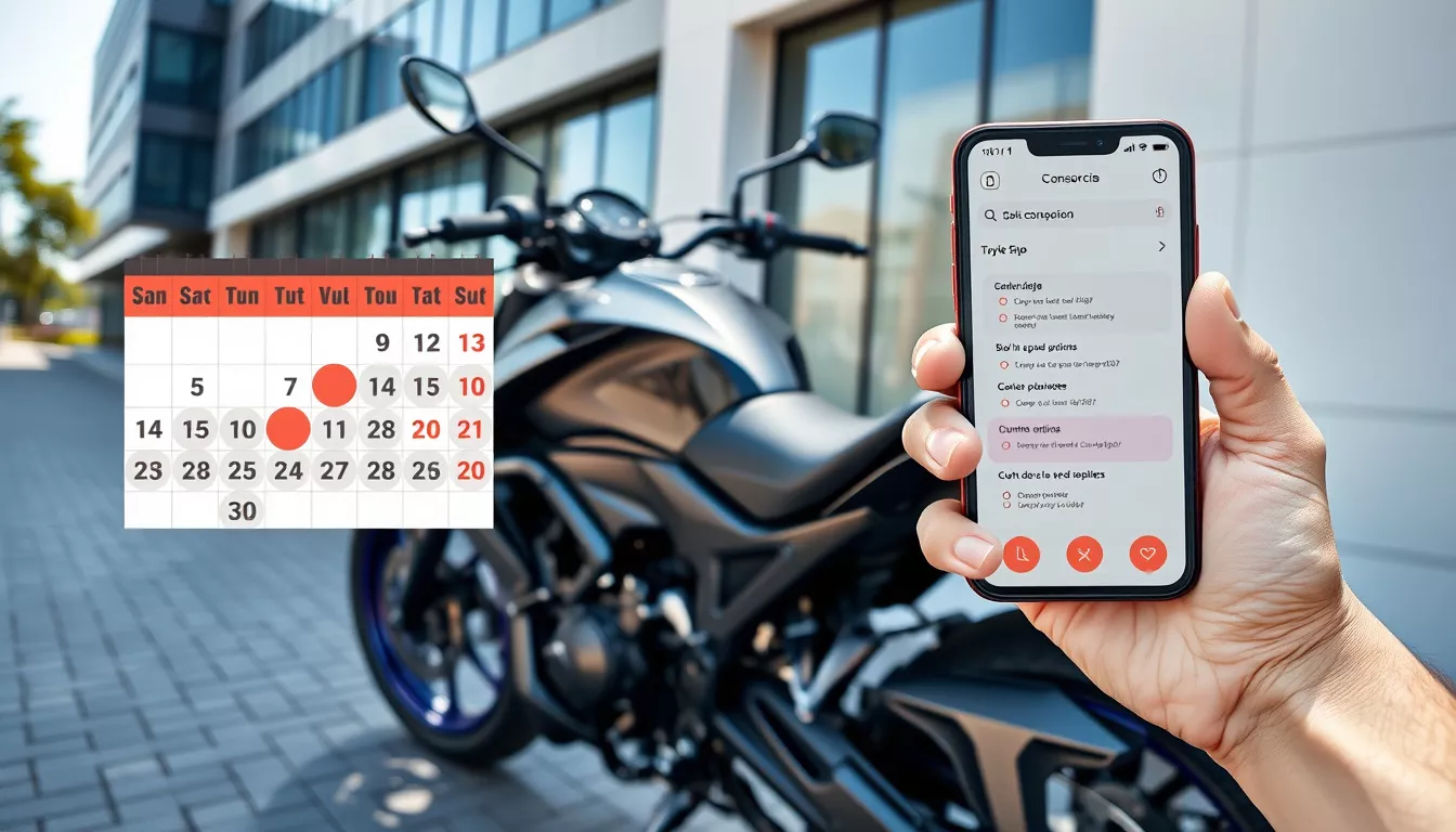 Quantas cotas são contempladas no consórcio Yamaha por mês?