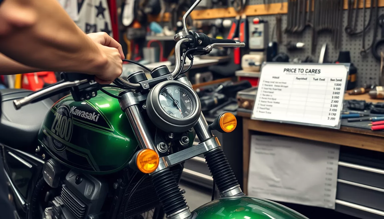 Quanto custa a revisão da Kawasaki Z400?