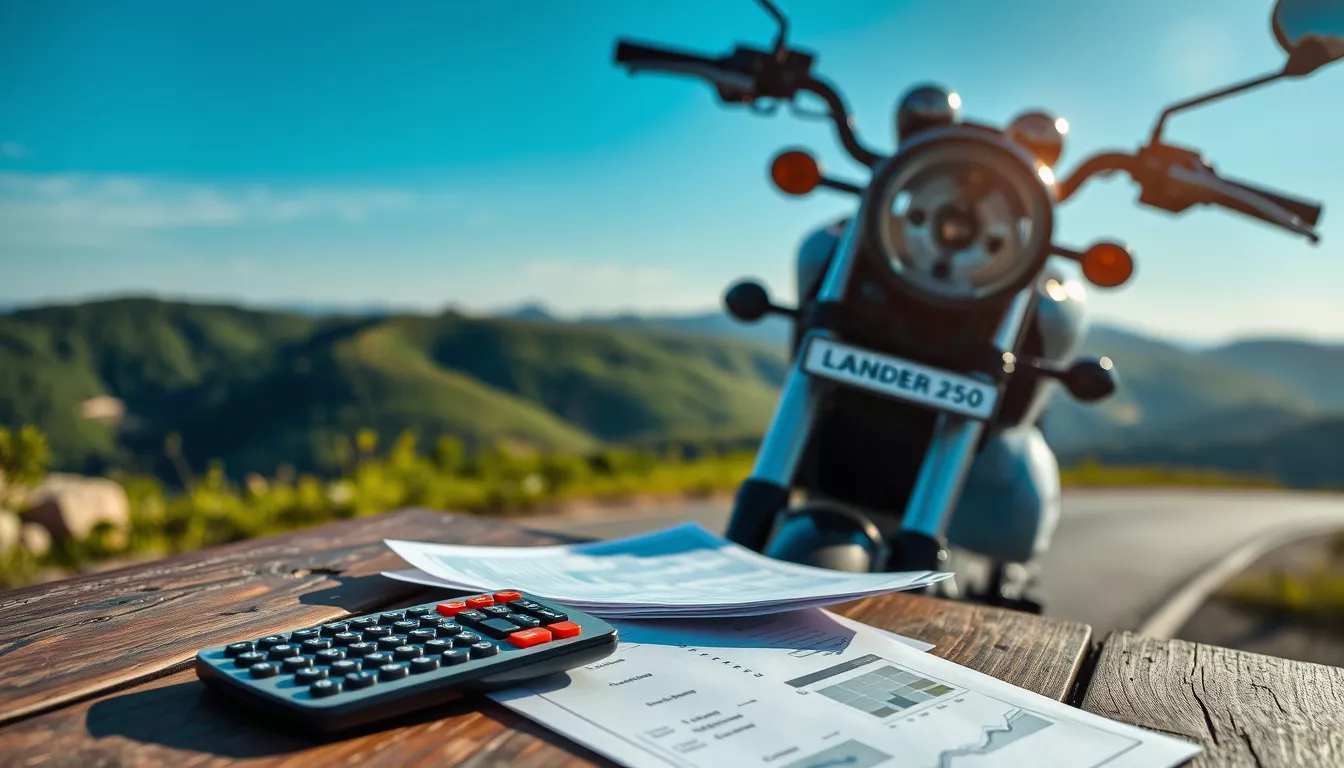 Quanto custa financiar uma Lander 250?