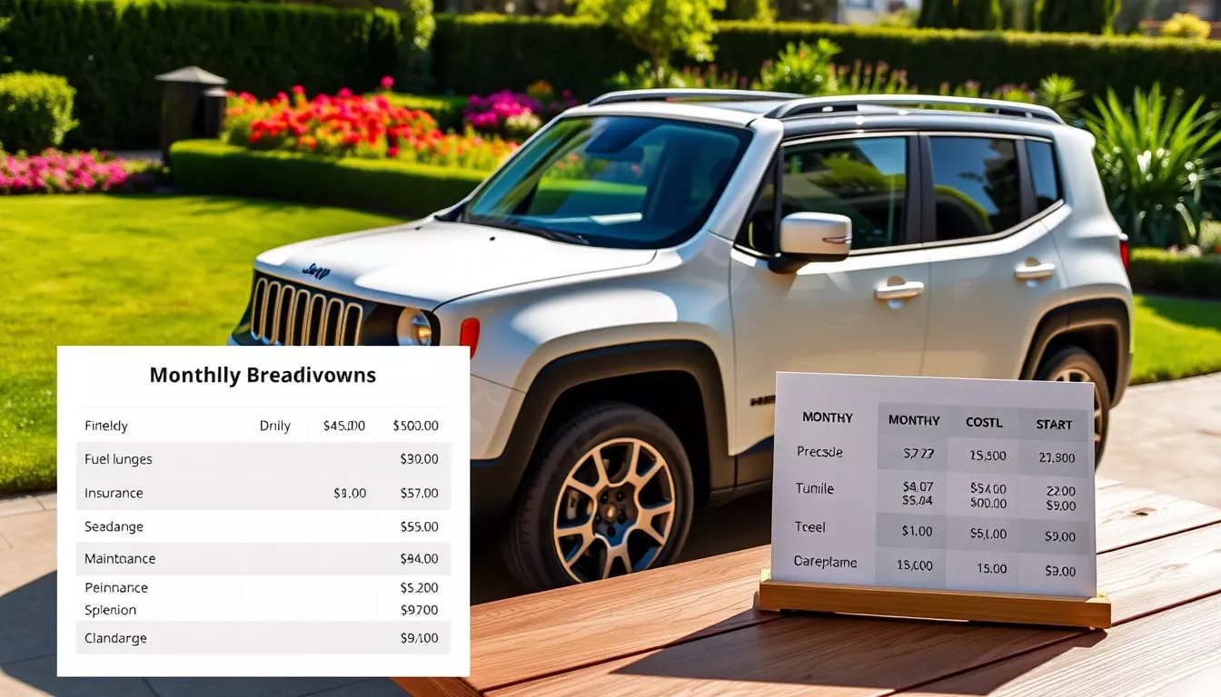 Quanto custa manter um Jeep Renegade por mês?