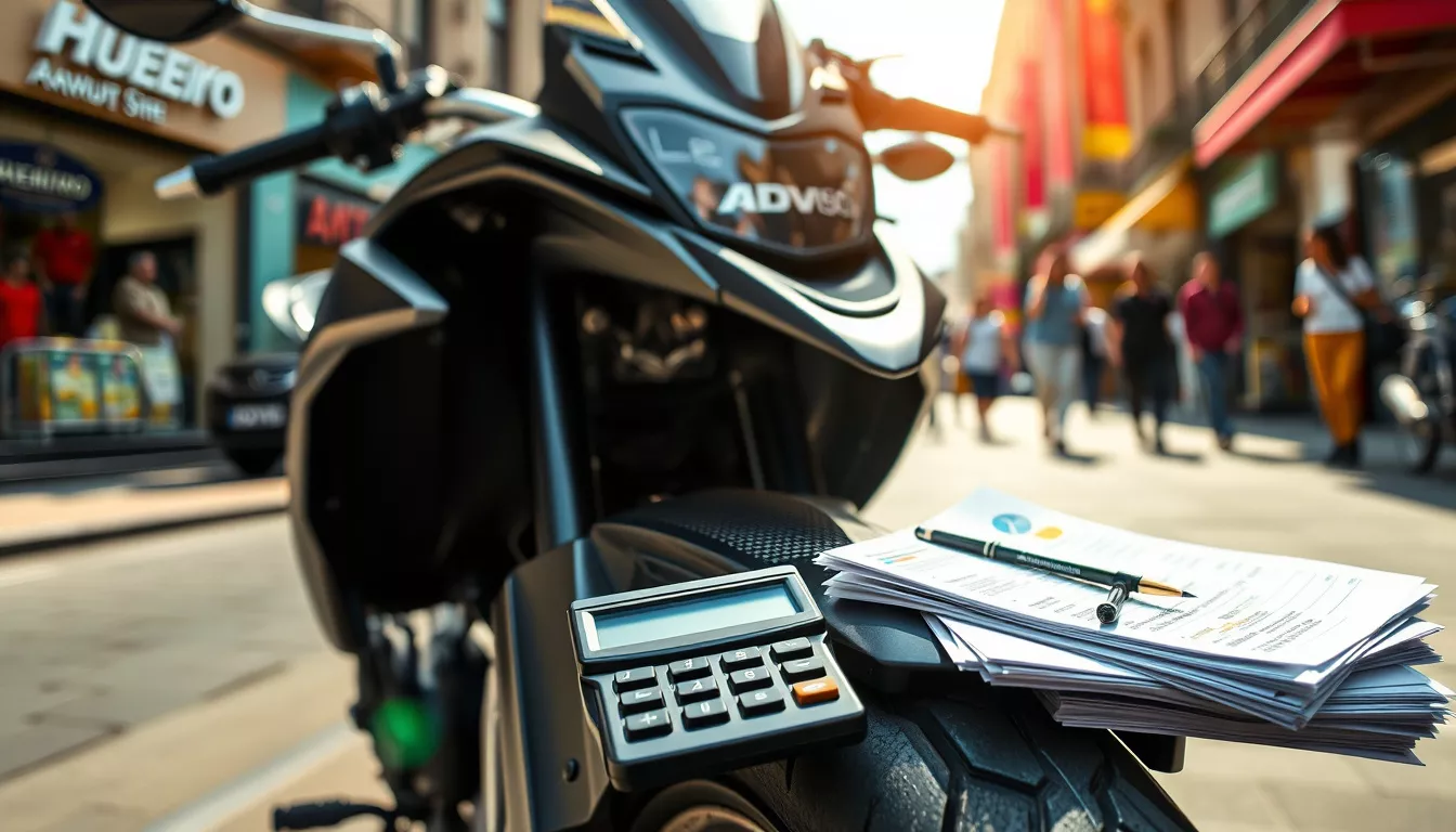 Quanto custa uma ADV 150 financiada?