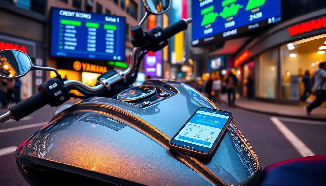 Quanto de score precisa para financiar uma moto Yamaha?
