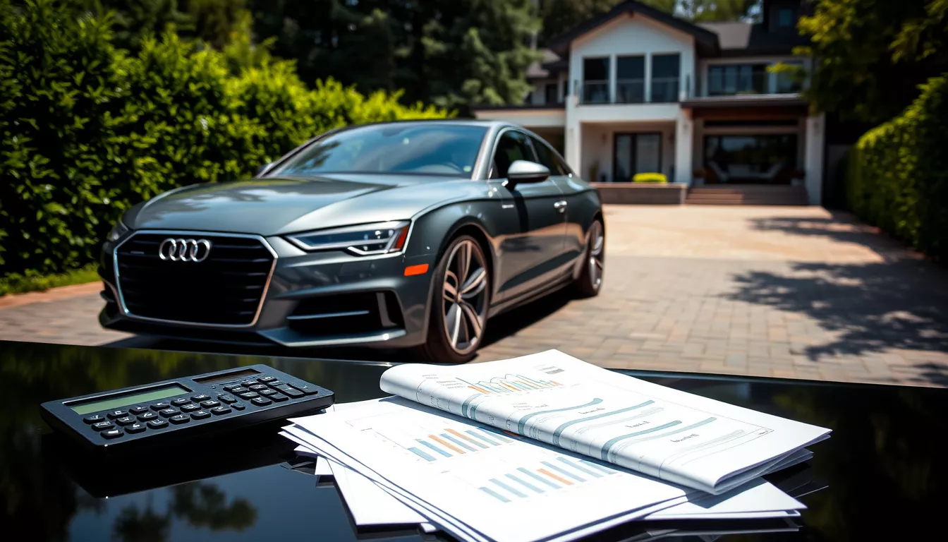 Quanto é a parcela de um Audi?