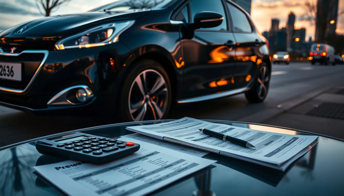 Quanto é a parcela de um Peugeot 208?