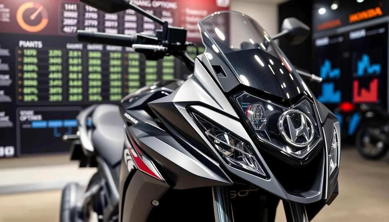 Quanto fica uma 160 financiada na Honda 2025?