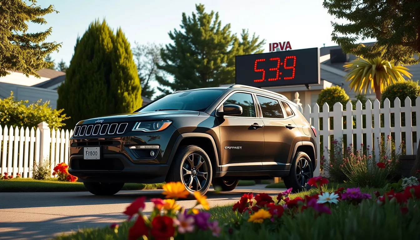 Quanto paga de IPVA um Jeep Compass?